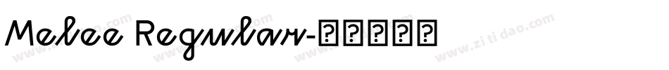 Melee Regular字体转换